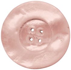 a pink button with two holes in the middle