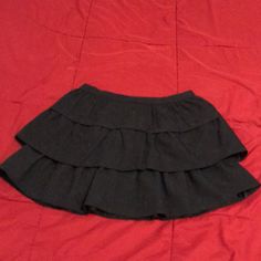 Formal Black Skirt Never Used From Zara Zara Ruffled Skirt, Casual Tiered Mini Skirt For Parties, Zara Casual Mini Skirt With Ruffles, Zara Mini Skirt With Ruffles, Zara Ruffled Mini Skirt, Casual Black Skort With Ruffles, Black Tiered Skort For Night Out, Black Tiered Skirt For Night Out, Black Tiered Ruffled Skirt