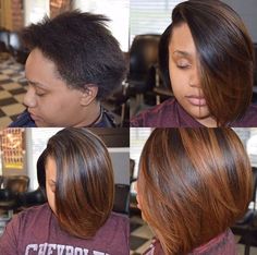 Mid Haircut, Bob Transformation, African American Hair Color, Inspiring Hairstyles, Weave Extensions, Pelo Afro, Hairstyle Gallery, Penteado Cabelo Curto, Black Hairstyles