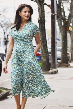 Cecelia Dress - Calypso Paisley Cecelia Dress, Wife Fashion, Blue Paisley, Free Fabric, Shop Clothing, Wrinkle Free, Green And Blue, Empire Waist, Paisley Print