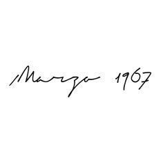 a black and white photo with the words mary pop in cursive writing