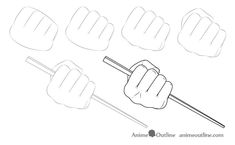 Holding Chopsticks Reference, Holding Chopsticks, Knuckles Hand, Hand Holding Something, Drawing Anime Hands, Side View Drawing, How To Draw Fingers, Holding Something, Arm Drawing