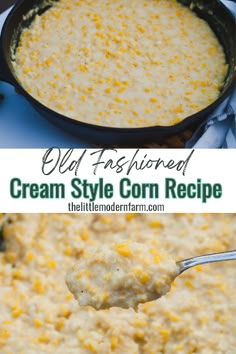 This Old fashioned cream style corn recipe is easy to make, and a delicious side dish to accompany any meal. Cream Style Corn Recipe, Creamed Corn With Cream Cheese, Southern Creamed Corn, Corn With Cream Cheese, Creamed Corn Recipe Easy, Homemade Creamed Corn, Homemade Cream Corn, Cream Cheese Corn, Creamed Corn Recipes