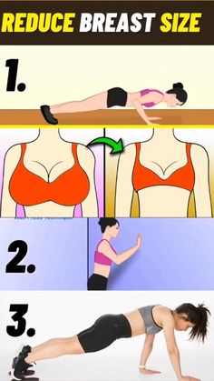 a woman doing exercises to reduce breast size