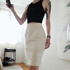 Never Have I Ever Had A Skirt Make My Butt Look As Good As This Vintage Vivienne Westwood Cream Pencil Skirt Does. It’s Double Lined With An Inner Silk Tan Lining It’s A Size 40 In Italian So Us Size 4 #Viviennewestwood #Vivianwestwood #Designer #Office Vintage Vivienne Westwood, Pinterest Shop, Cream Pencil Skirt, Designer Office, Skirts Vintage, Never Have I Ever, Womens Pencil Skirts, Tan Lines, Vintage Skirt