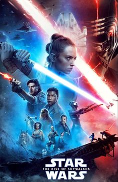 the poster for star wars the rise of sky walker, featuring characters from all over the world