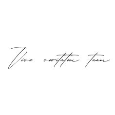 a black and white photo with the words live, wait for fun written in cursive writing