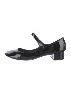 Repetto Patent Leather PumpsBlackPrintedRound-ToesMary Jane StrapIncludes Box Printed Leather, Pump Shoes, Patent Leather, Pumps, Women Shoes, Leather, Black