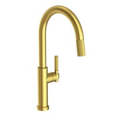 the brass faucet is shown on a white background