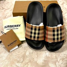 Sizes Eu 29 And Eu 30 Available. Both Brand New. Each With Original Box, Dust Bag And Tags! Luxury Birthday Gifts Men, Brown Round Toe Summer Slides, Summer Brown Round Toe Slides, Luxury Birthday Gifts, Silver Bracelet Stack, Expensive Things, Pretty Sandals, Pretty Shoes Sneakers, Boys Sandals