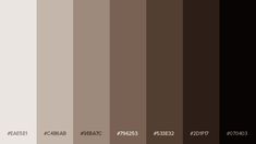 the color scheme is brown, black, and white with different shades to choose from