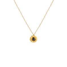 This golden-plated depiction of a sunflower by Ezra Baghaki represents a steadfast commitment and a promise to always be there for the person you care about. The meaning of sunflowers stems from their very nature - always facing the sun, they symbolize unwavering faith and constant orientation towards the light...  This sunflower pendant necklace is a perfect fit for daily casual outfits and adds a warm, complementary touch to your summer ensembles! 925 Sterling Silver, Gold Plated, Black Rhodiu Elegant Necklaces With Sunflower Design For Gifts, Elegant Sunflower Design Necklaces For Gift, Elegant Sunflower Design Necklaces As Gift, Elegant Sunflower Design Necklace For Gift, Daily Casual Outfits, Bleach Water, Mini Sunflowers, Unwavering Faith, Sunflower Jewelry