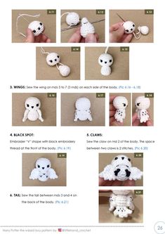 instructions to make an ornament for a stuffed animal that looks like a ghost