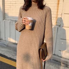 Beautiful Sweater Dress Comfortable And Soft Super Chic Knitted Winter Dress, Vintage Long Dress, Big Size Dress, Maxi Dresses Fall, Striped Knit Dress, Long Sweater Dress, Warm Dresses, Dress Sweater, Turtleneck Sweater Dress