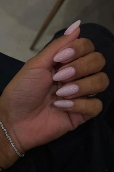 Milky Pink Nails, Kutek Disney, Milky Pink, Spring House, Milky Nails, Nagel Tips, Basic Nails, Her Nails, Makijaż Smokey Eye