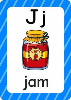 the letter j is for jam