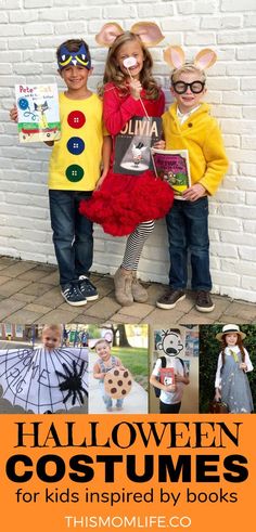 halloween costumes for kids inspired by books are easy to make and great for the whole family