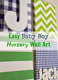 baby boy nursery wall art with the words easy baby boy nursery wall art