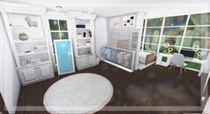 Bedroom Idea Bloxburg, Toddler Girl Bedroom, Bloxburg Interior, Interior Design Lounge, Toddler Bed Frame, Bloxburg Hacks