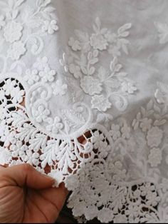 White cotton roses broderie anglaise eyelet embroidery lace trim fabric ,sewing lace  dress making, by yard 32-43cm x 91cm Diy Womens Clothes, Diy Lace Trim, Sewing Lace, Trim Fabric, Eyelet Embroidery, Embroidered Lace Fabric, Plain Fabric, Fabric Sewing, Embroidery Lace