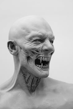 a man with tattoos on his face and neck