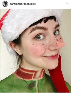 Elf Face Paint, Elf Makeup Tutorial, Christmas Elf Makeup, Halloween Makeup Hacks, Step By Step Contouring, Elf Face, Christmas Dress Up, Christmas Face Painting, Elf Cosplay