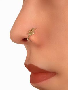 Yellow Gold Funky Collar  Copper Alloy  Facial Piercing Embellished   Jewelry Nose Piercing Jewelry Aesthetic, Piercing Jewelry Aesthetic, Facial Piercing, Ghost Decor, Piercing Inspo, Nose Piercing Jewelry, Facial Piercings, Nose Pin, Ghost Decoration