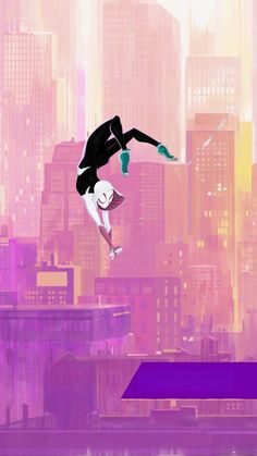 Spider Man Across The Spiderverse Wallpaper Gwen Stacy, Skateboard, Spiderman