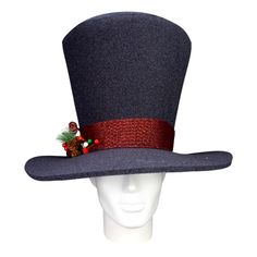 This Christmas Top Hat will definitely make you stand out at your next Party, Hora Loca, Wedding, Corporate Event, Birthday, Quinceanera, or Halloween Party! It can be used as a wedding hats, top hats, photo booth props, or a party favor. Christmas Top Hat, Double Ponytail, Foam Party, Halloween Costume Shop, Christmas Headband, Funny Hats, Costume Themes, Top Hats, Christmas Tops