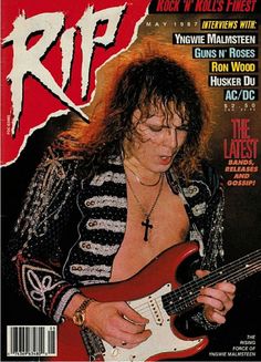 the cover of rock n roll's latest magazine