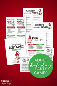 printable christmas party games for adults and children