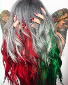 (Ad) Christmas Hair Dye - No clue how to start searching for the right solution for your needs? Search no further, check out Amazon for everything you need. #christmashairdye Christmas Hair Color, Hair Color Styles, Long Hair Highlights, Bright Hair Colors, Styles Ideas, Bright Hair