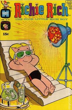 Richie Rich Comics, Harvey Comics, Old Comic Books, Old School Cartoons, Best Comic Books, Richie Rich, Rich Boy, Cartoon Posters, Hip Hop Art