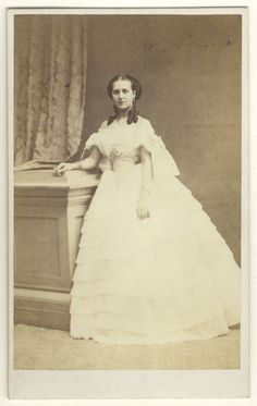 Queen Alexandra, by E. Lange, circa 1860 - NPG Ax24174 - © National Portrait Gallery, London Princess Helena, Photography Booth, Princess Alexandra Of Denmark, Alexandra Of Denmark, Queen Alexandra, Princess Alexandra, National Portrait Gallery, Victorian Women, Portrait Gallery