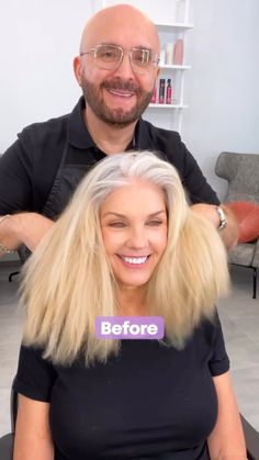 Ｊａｃｋ Ｍａｒｔｉｎ on Instagram: “This beautiful client came to me seeking gray silver color to blend and match her natural gray roots so she can stop coloring her hair dark…” Blonde Hair Going Grey, Grey Hair Tones, Toning Blonde Hair, Natural White Hair, Dark Grey Hair, Sandy Blonde Hair, Cool Blonde Hair Colour