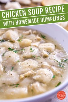 Want to try a new soup recipe? This chicken-based soup is made with plump homemade dumplings. This one-pot recipe idea is perfect for a quick dinner idea. This chicken dumpling soup has simple ingredients, tastes delicious, and happens to be a kid-friendly recipe! A soup to keep in your meal rotation!

#souprecipe #chickensoup #dinneridea #soup #dumplings #kidfriendlyrecipe How To Make Soup Dumplings, Chicken And Dumplings Soup, Dumpling Soup Recipe, Chicken Dumpling, Chicken Dumpling Soup, Meal Rotation, Soup Dumplings, Dumpling Soup, Soup With Ground Beef