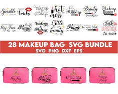 "Makeup Bag SVG Bundle, Makeup SVG, Makeup Bag Design , Bag Svg, Fashion Svg, Beauty Quotes, Cosmetic Bag Svg, Makeup Saying Svg Add a dash of flair to your everyday routine with our fabulous Makeup Bag SVG Bundle! No more plain, uninspiring cosmetic bags - transform them into trendy fashion statements that not only store your favorite beauty products but also showcase your sparkling personality. This bundle stands out from the crowd with its impressive selection of 28 dazzling designs. Get read Makeup Bag Design, Makeup Bag Svg, Makeup Svg, Design Bag, Mascara Wands, Funny Mom Gifts, Contour Kit, Everyday Routine, Makeup Game