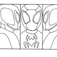 spiderman mask coloring pages for kids to print out and color on the webpage