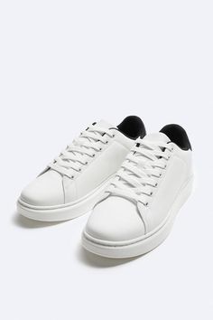 CHUNKY SNEAKERS - White | ZARA United States Zara Man Outfit, Zara Men Outfits, Man Outfit, Zara Man, Chunky Sneakers, Men's Wardrobe, Linen Blazer, Zara United States, Sneakers White