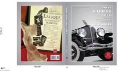 the front and back covers of an antique car