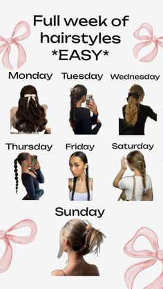 Preppy Hairstyles, Hairstyle Examples, Cute Hairstyles For School, Easy Hairstyles For Thick Hair, Ponytail Hairstyles Easy, Hair Inspiration Long, Cute Simple Hairstyles, Hairstyles For Girls, Hair Tips Video