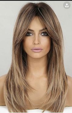 Womens Haircuts Long Curtain Bangs, 2023 Long Hair Trends For Women With Bangs, Farrah Haircut, Long Hair With Bangs And Layers Over 40, Long Shag With Curtain Fringe, Long Hairstyles For Thinner Hair, Jawline Curtain Bangs, Long Layers With Bangs Over 40, Side Swept Bangs Long Hair With Layers