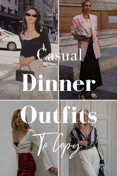 Outfit For Evening Out Night, Night Out 30s Outfit, Night Chic Outfit, Cold Summer Evening Outfit, Casual Classy Dinner Outfit, Moms Dinner Outfit, Spring Outfits Party Casual, Business Night Out Outfit, Old Money Outfits For Dinner