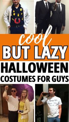 Cool Guy Halloween Costumes, Easy Halloween Costumes For Guys, Easy Guy Costumes, Quick And Easy Halloween Costumes, Easy Mens Halloween Costumes, Quick Halloween Costumes Last Minute Men, Halloween Costumes For Guys, Costumes For Guys, Quick N Easy Halloween Costumes