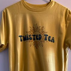 Twisted Tee Graphic Tee Brand New Makes A Great Gift Tan Letter Print Shirt For Spring, Spring Tan Tops With Graphic Print, Spring Tan Graphic Print Tops, Tea Graphic, Twisted Tea, Graphic Band Tees, Royal Blue Shorts, Lacoste Shirt, Dri Fit Shirt