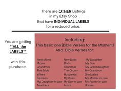 there are other listings in my etsy shop that have individual labels for a reduced price