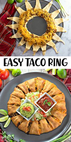 the app shows how to make taco rings with crescent rolls and other appetizers