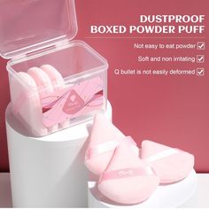 Miss Lil Usa - 12 Pcs Triangle Powder Puff, Soft Makeup Puff With A Container, Triangle Velour Makeup Sponge For Loose Powder Body Powder, Sponge Beauty Makeup Tools (Pink) Powder Sponge, Makeup Puff, Body Powder, Soft Makeup, Makeup Sponge, Powder Puff, Loose Powder, Makeup Tools Brushes, Korean Makeup