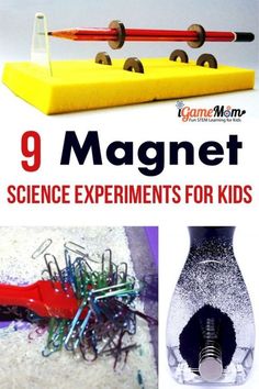 Magnet Science Experiment, Science Fair Project Ideas, Fair Project Ideas, Kids Experiments, Magnet Activities, Stem Activities For Kids, Cool Science Fair Projects