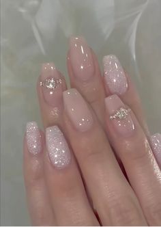 wedding nail ideas #weddingnailart Light Pink Nail Designs, Wedding Nail Ideas, Princess Nails, Purple Acrylic Nails, Light Pink Nails, Wedding Nail, Nail Art Wedding